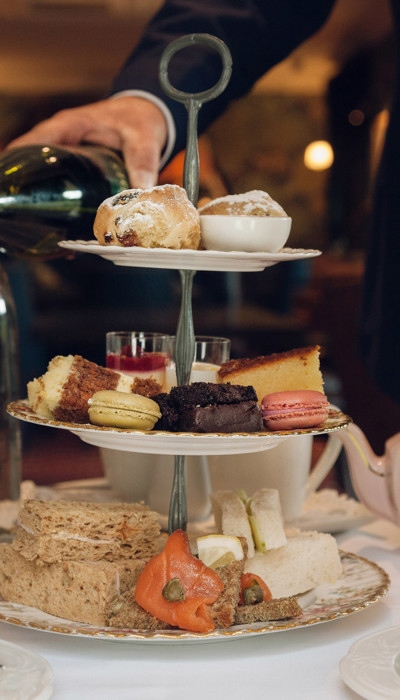 Afternoon high tea at the ballyseede castle hotel in kerry