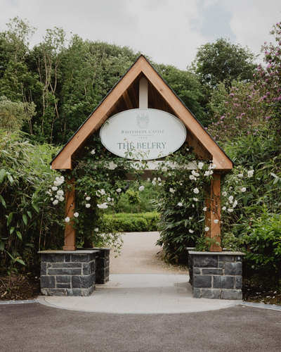 The Belfry wedding venue at Ballyseede entrance