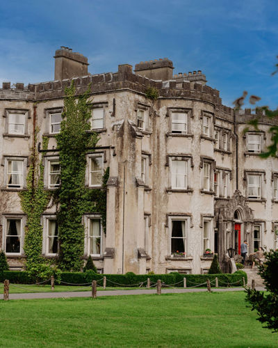 Exterior castle view at ballyseede hotel in ireland